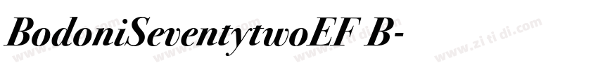 BodoniSeventytwoEF B字体转换